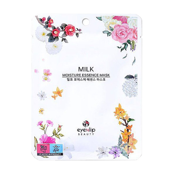 Уцінка! Тканинна молочна маска для обличчя Eyenlip Moisture Essence Mask Milk, 25 мл